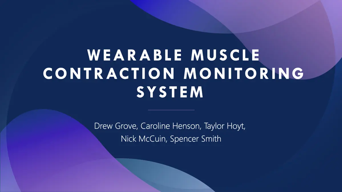 Muscle Contraction Monitoring System - 1/6